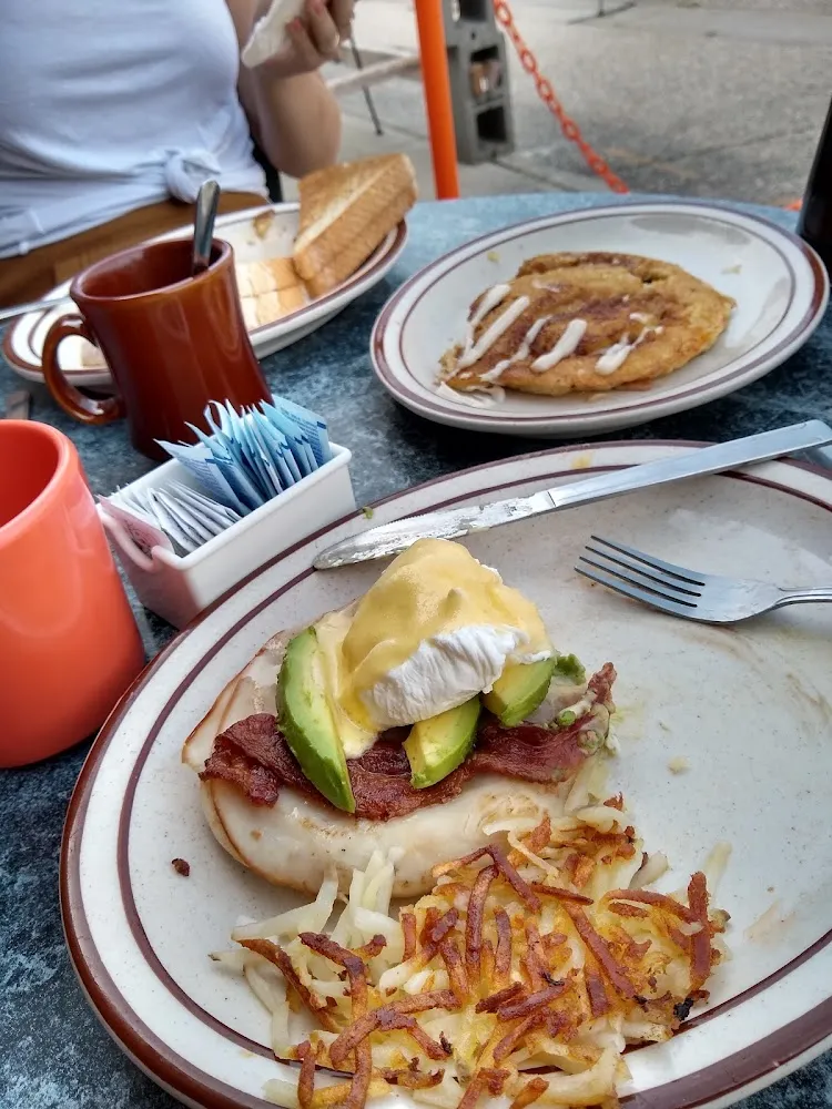 Turkey Bacon and Avacado Benedict